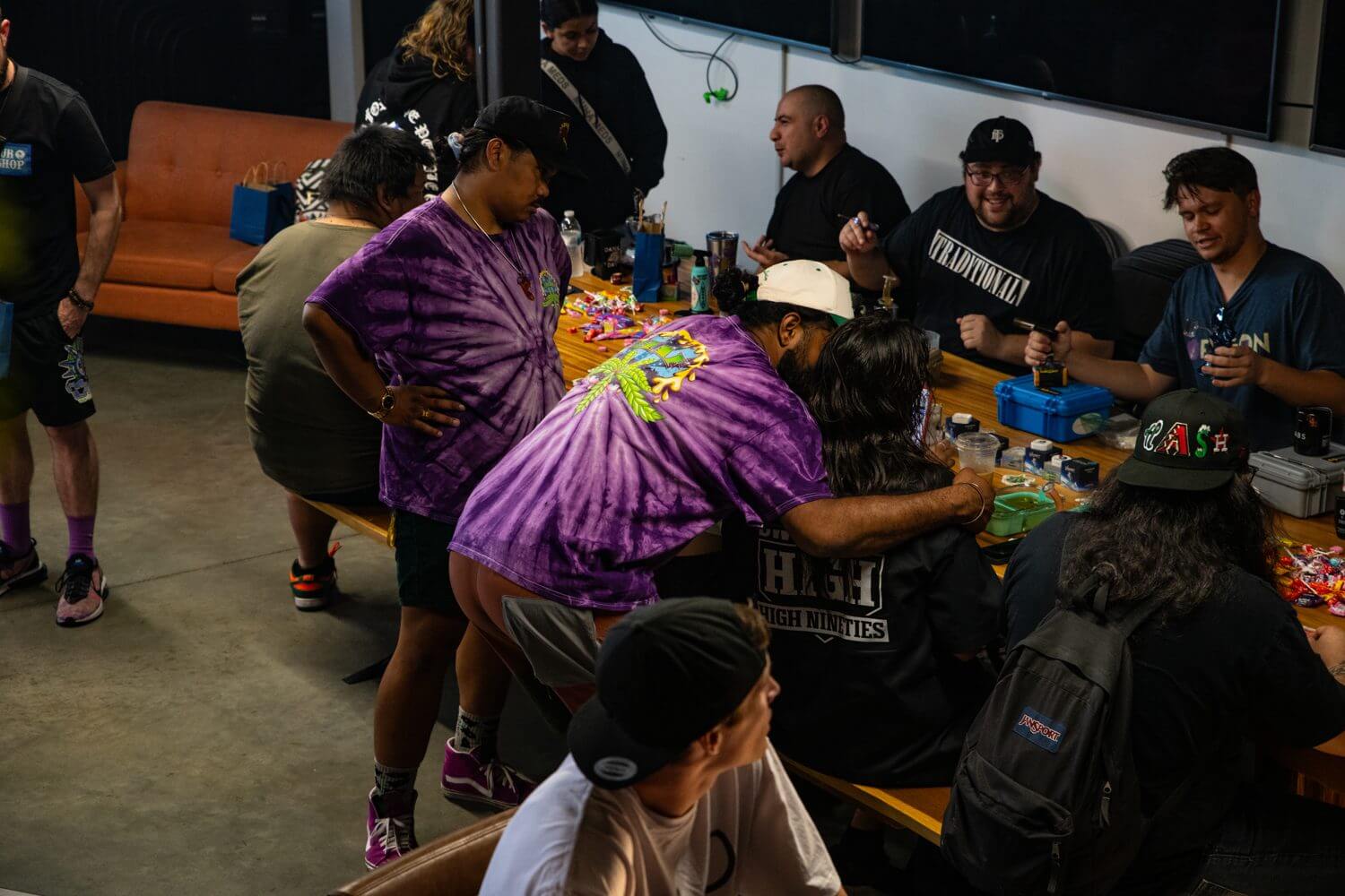 A vibrant community gathering at the event